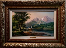 Горное озеро - картины М.А.Сатарова