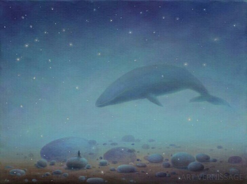 Сон о голубом ките - картина Л.А.Помещиковой