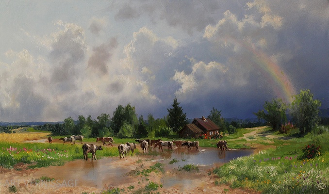 После грозы - картина В.Ю.Жданова