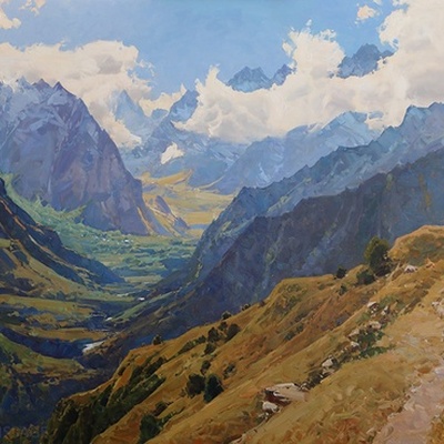 Горный пейзаж, горы, картины художников с видами гор