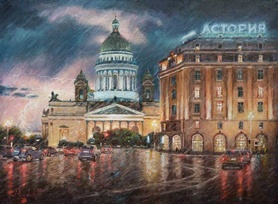 Петербургские грозы - картина И.В.Разживина