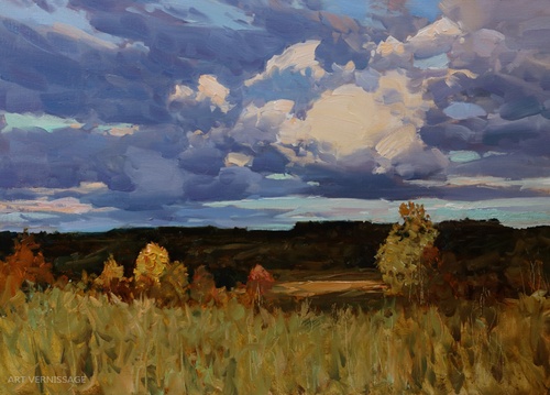 После дождливого дня - картина А.И.Бабича