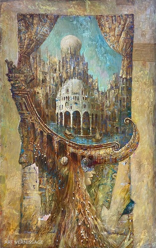 Города как сновидения, утро - картина С.Н.Лукьянова