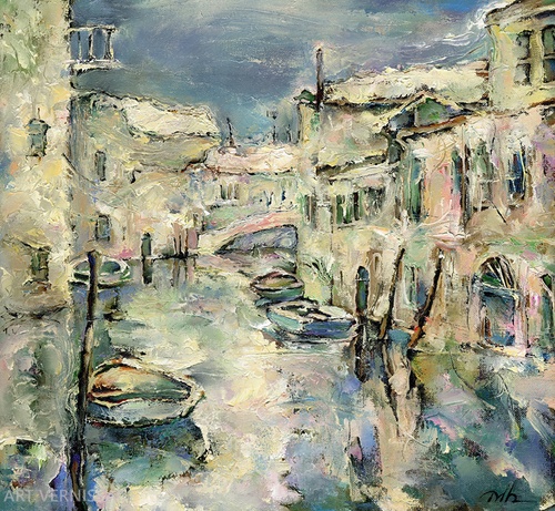 Белый день, Венеция - картина В.Мракова