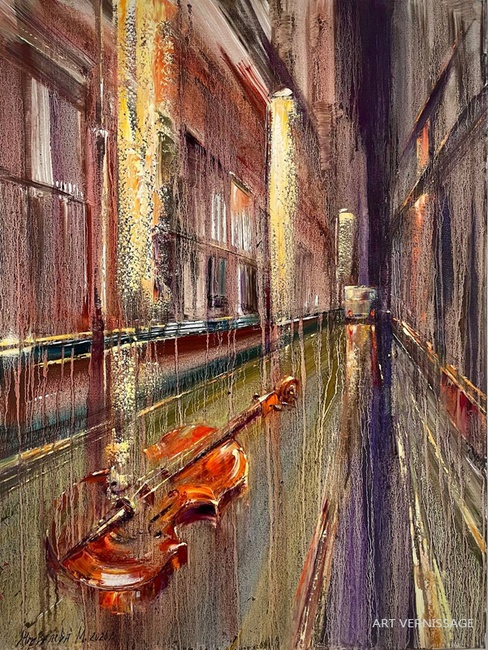 Сквозь тишину дороги - картина М.Н.Жгивалевой