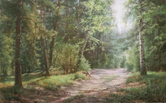 Жаркий день в лесу картина В.Г.Зайцев