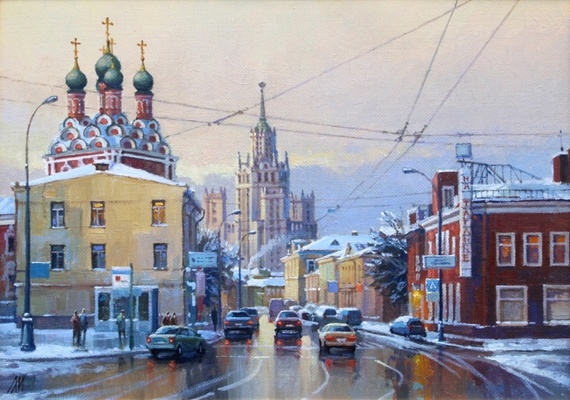 Таганка, зима - картина М.В.Ланчака