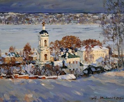 Плёс, вид с горы Левитана - картина А.В.Шевелева, пейзаж