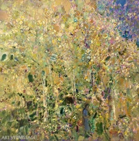 Листья летят - картина Л.А.Малафеевского