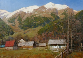 Поздняя осень в Архызе - картина А.И.Бабича