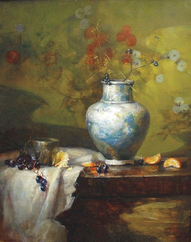Натюрморт с персидской вазой - репродукция В.Ю.Екимова