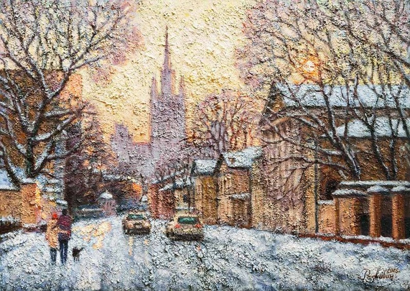 Крещенские морозы - картина И.В.Разживина