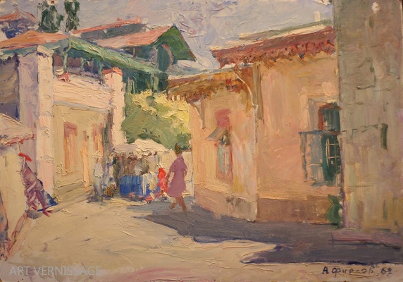 Солнечная улица - картина А.П.Фирсов