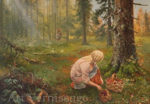 В лесной глуши картина В.Ю.Жданова