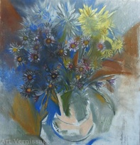 Этюд с полевыми цветами - картина И.М.Дербеневой