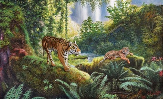 Тигриный рай - картина И.В.Разживина