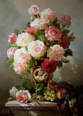 Розы из сада - картина С.Г.Акопова
