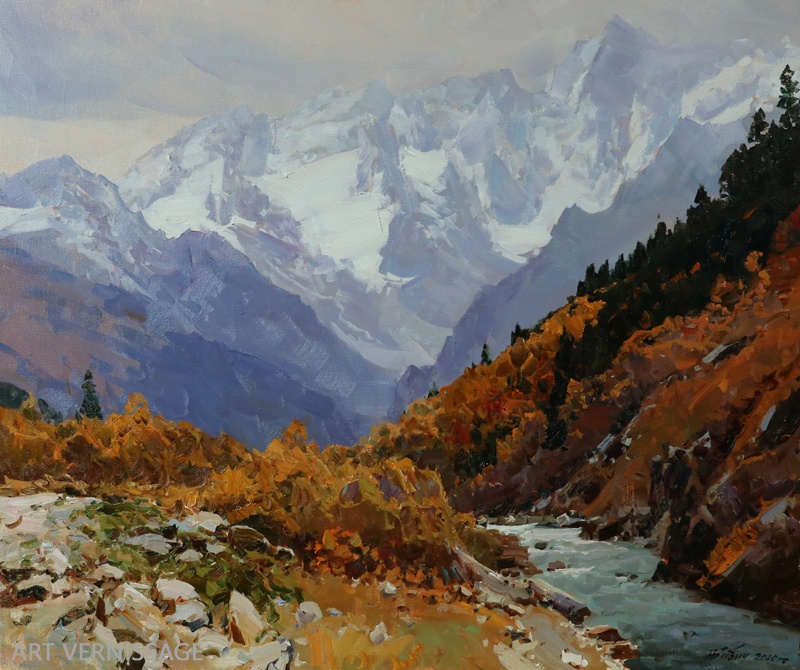 Осенний Гоначхир - картина А.И.Бабича