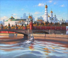 Вид на Кремль картина М.В.Ланчак