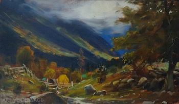 Архыз, октябрь 2005 - картина Е.П.Лимарева